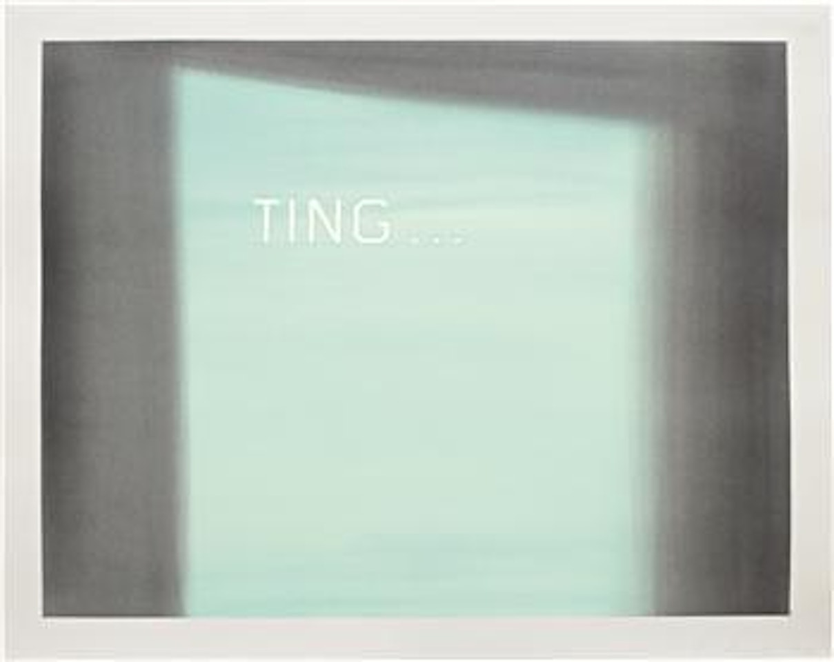 Ting... by Ed Ruscha