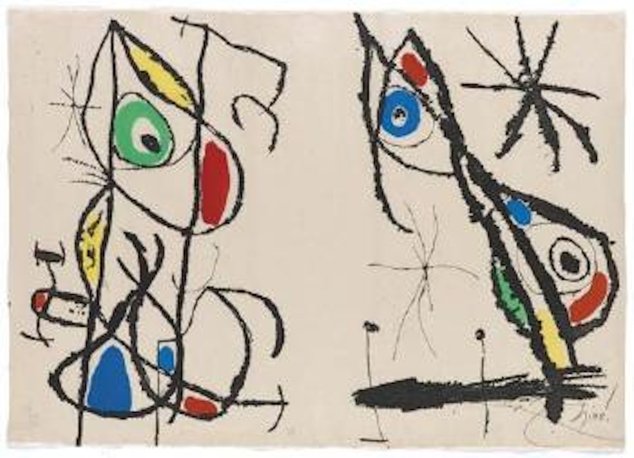 Courtesan grotesque by Joan Miró