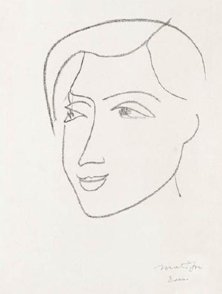 L.D. de trois-quarts by Henri Matisse