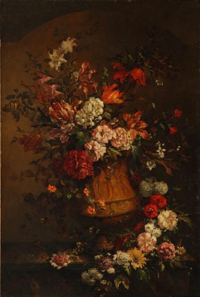 Vaso con fiori by French School