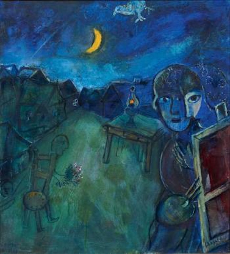 La route à Cramberry Lake by Marc Chagall