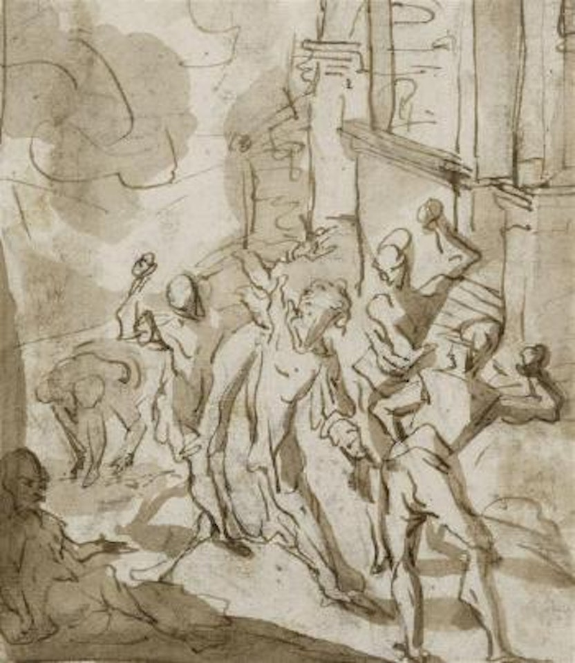 Die Steinigung des Heiligen Stefanus by Giovanni Antonio Pellegrini