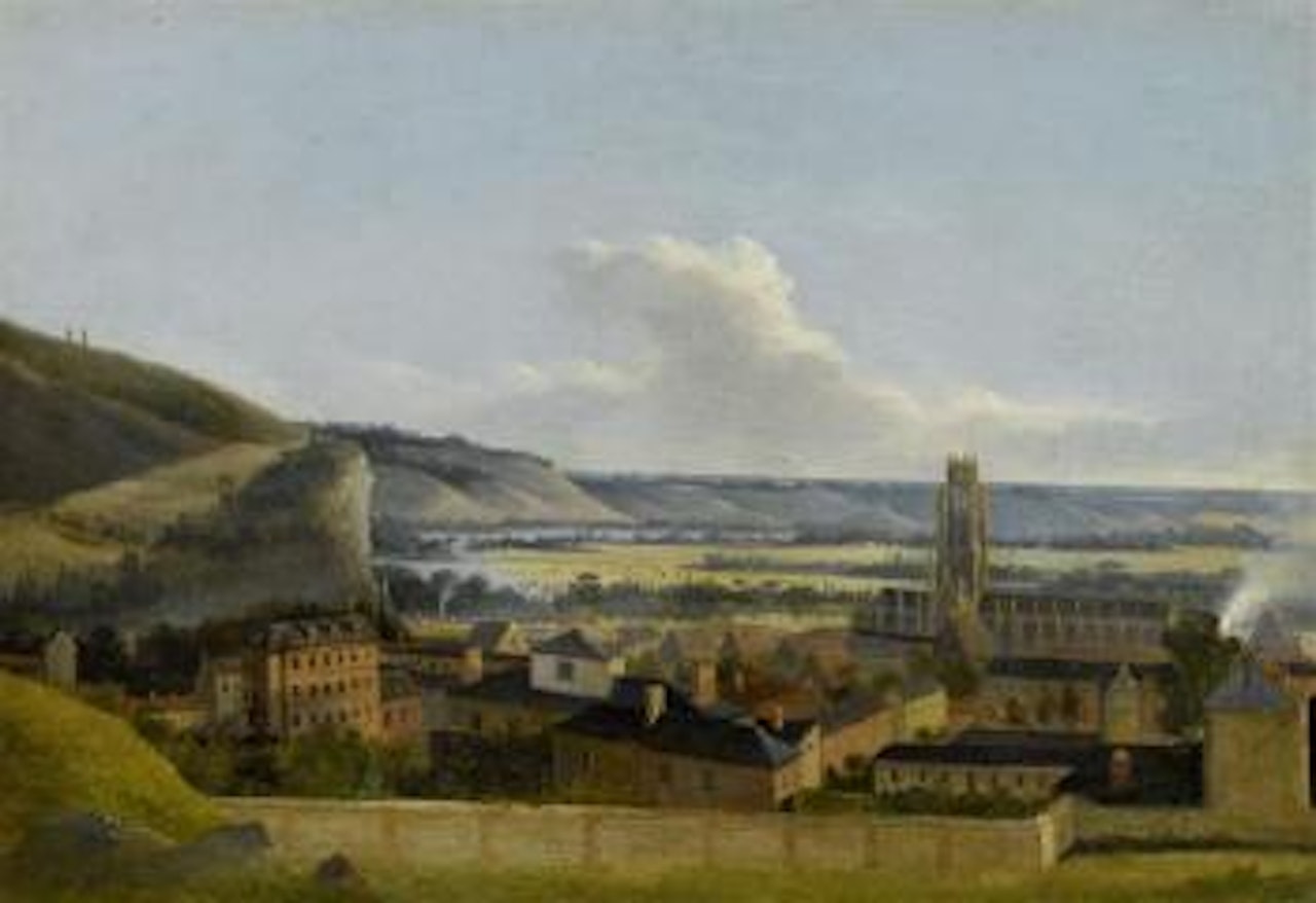 Blick auf die Stadt Rouen by French School