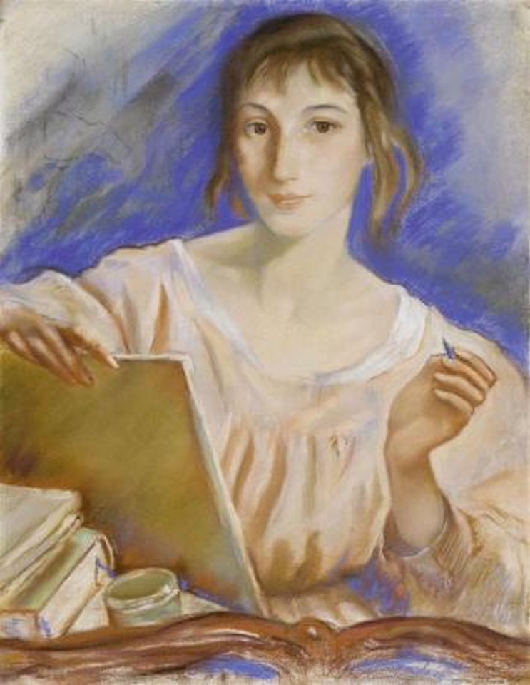 Selbstbildnis der Malerin by Zinaida Serebriakova