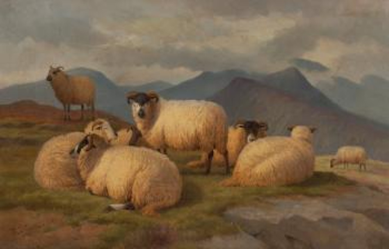 In the Highlands by Thomas Sidney Cooper