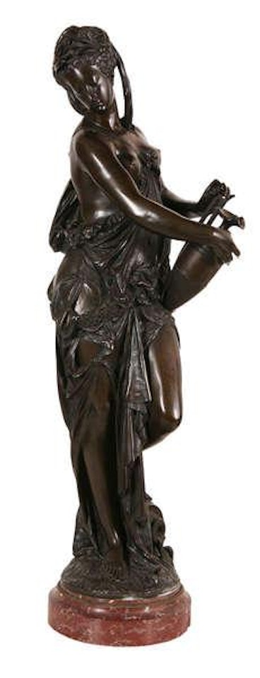 Femme à moitié nue à la cruche by Albert-Ernest Carrier-Belleuse