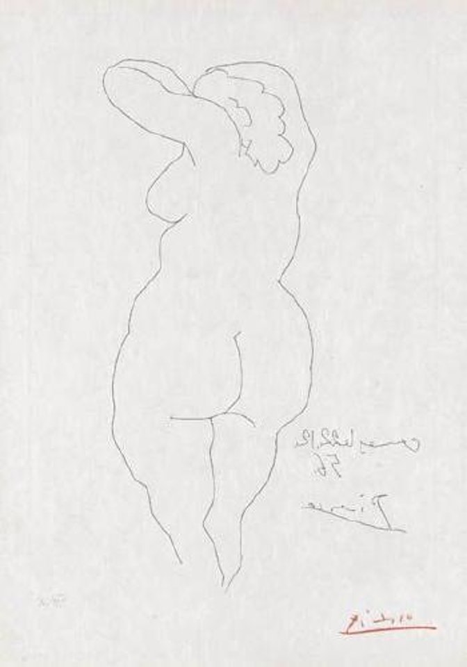 Femme vue de dos by Pablo Picasso