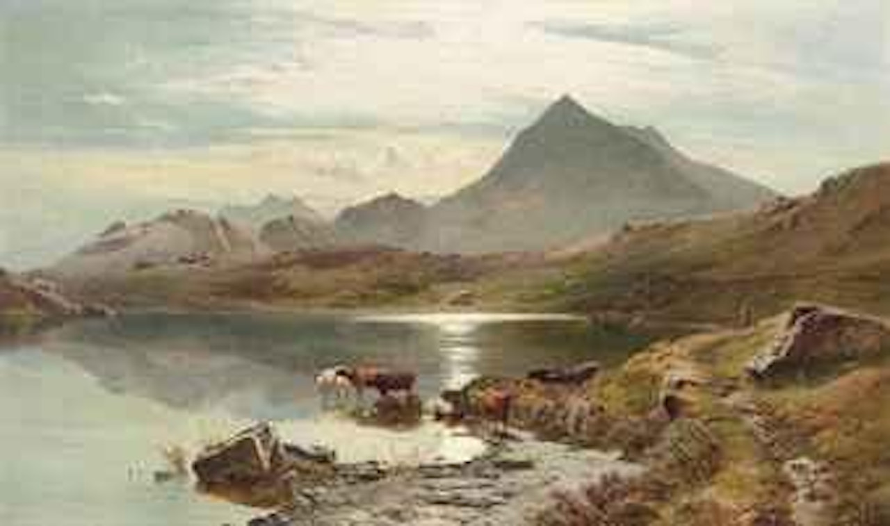 Llyn y Cwm Flynnon, North Wales by Sidney Richard Percy