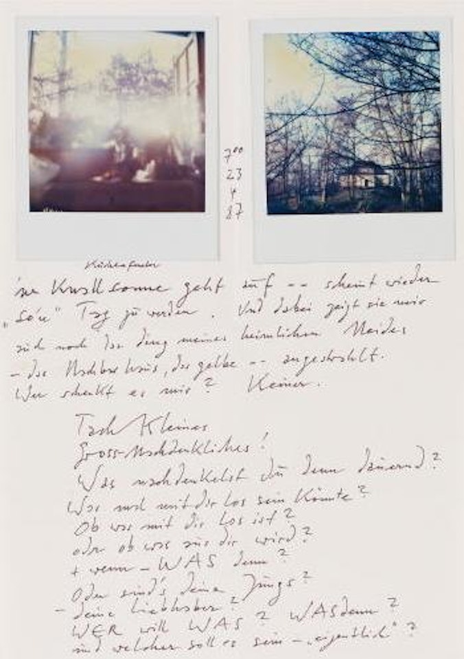 Brief mit Polaroids und Collage by Horst Janssen