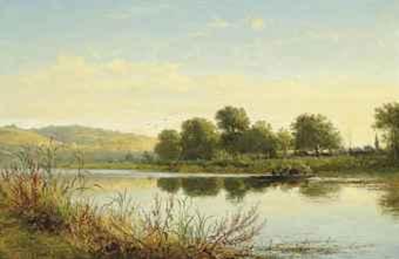 Streatley on Thames by Benjamin Williams Leader