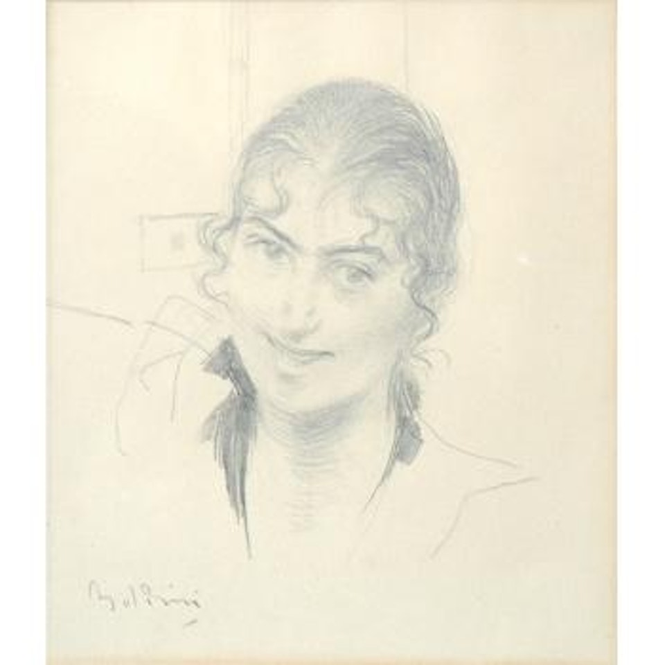 Head of a woman by Giovanni Boldini