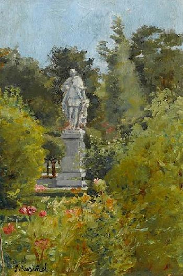 A Spanish garden by Santiago Rusiñol Y Prats