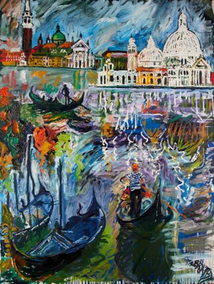 Venetian scene by John Bratby