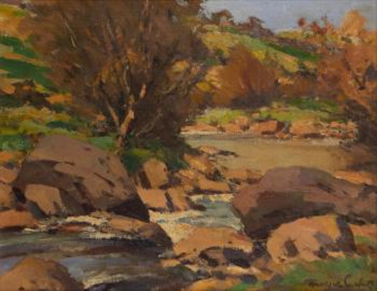 Early autumn, Dun River, County Antrim by Maurice Canning Wilks