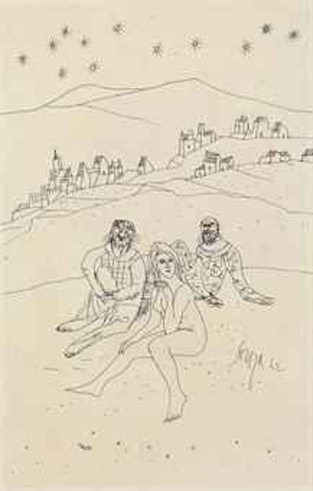 Untitled (Susannah and the Elders) by Francis Newton Souza