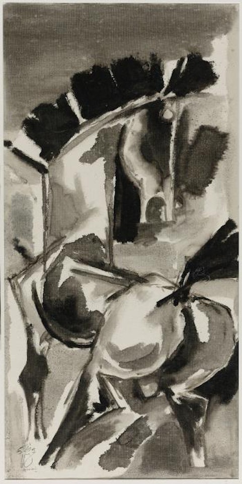 Untitled (Horse) by M.F. Husain
