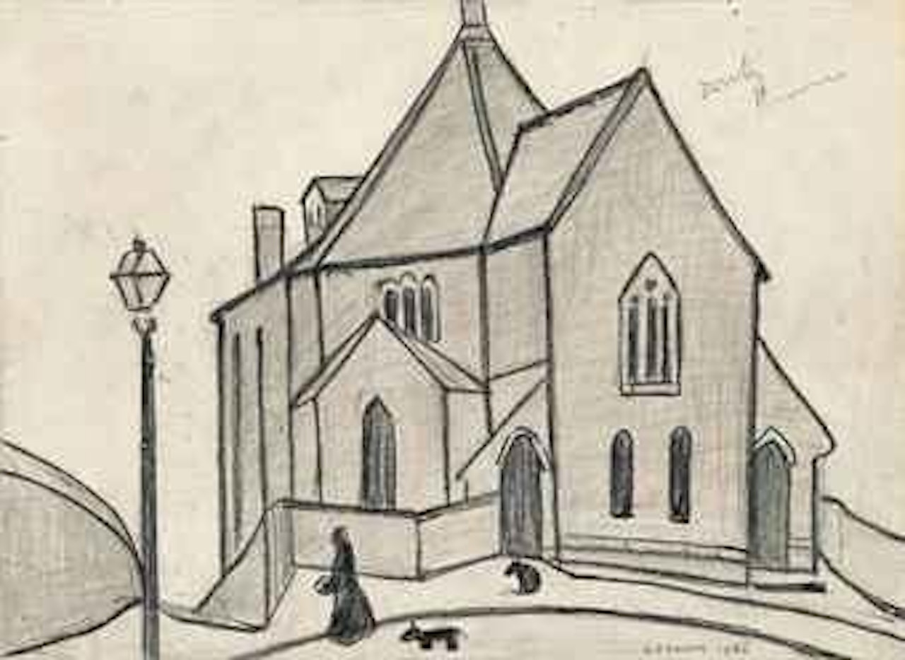 Brow Street Chapel, Maryport by Laurence Stephen Lowry