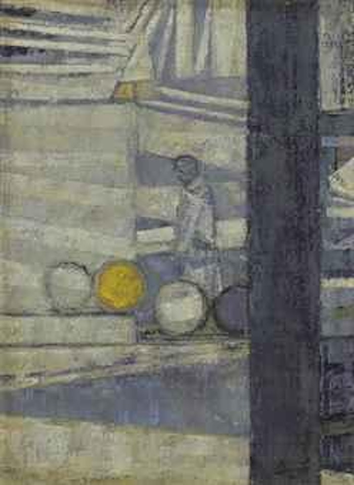 Barrels in a Yard by Prunella Clough