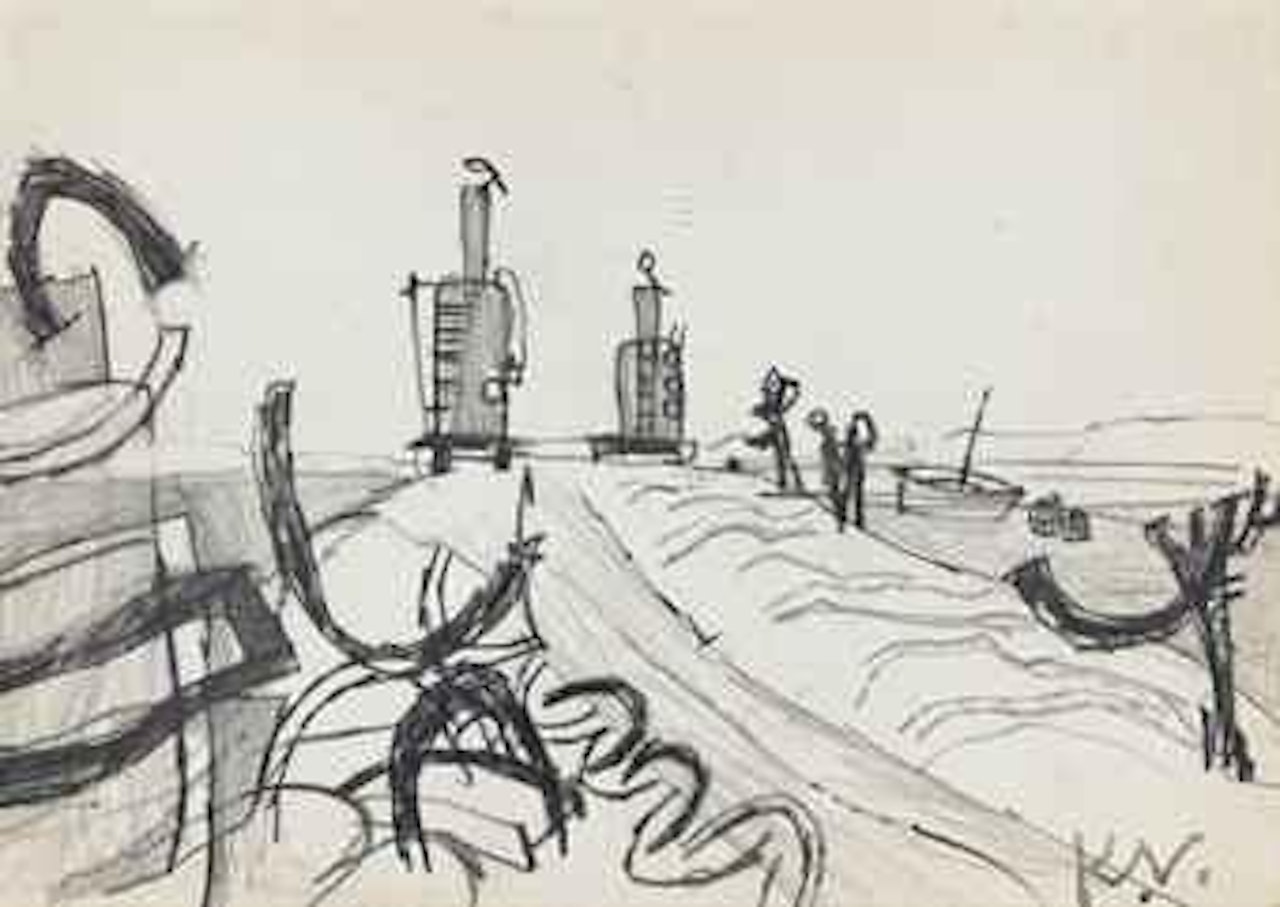 Studies for Building a Jetty by Keith Vaughan