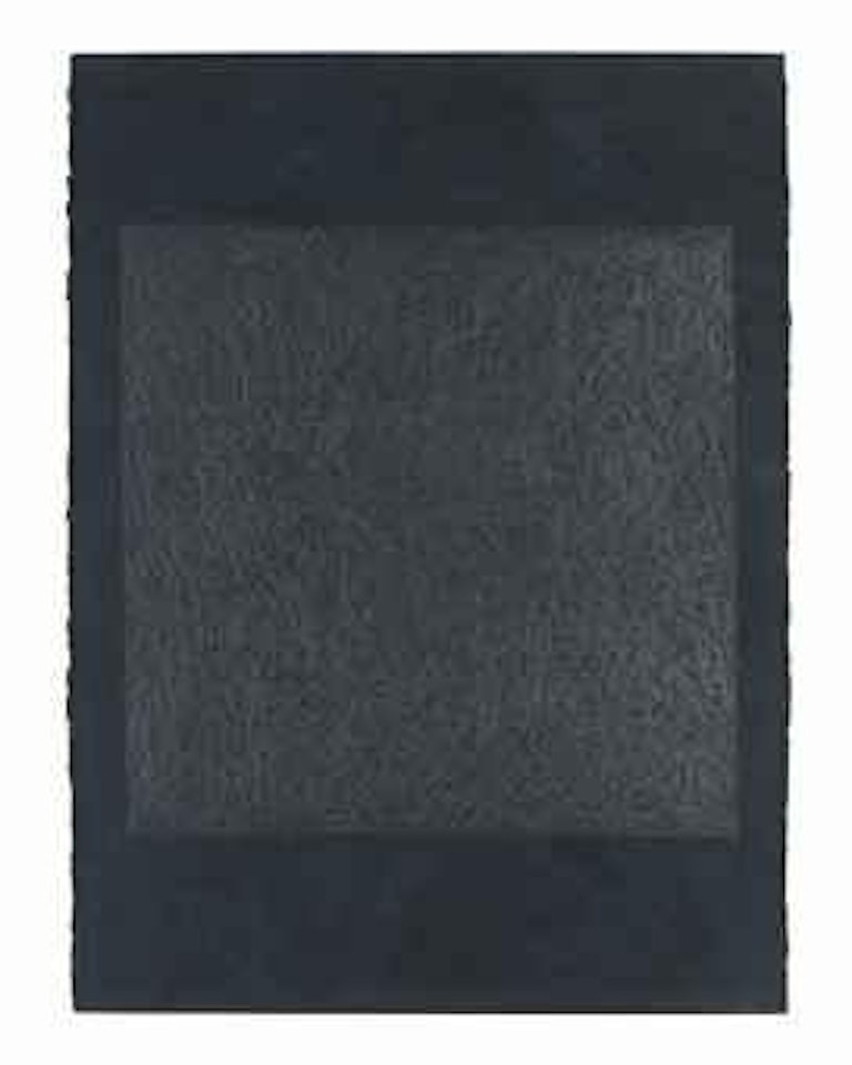 Color gouache with 19'' (48.3cm) Square with Scribbles by Sol LeWitt