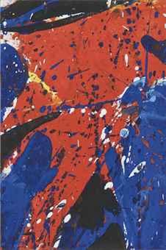No. 9, Red, Blue & Black, 1959 by Sam Francis