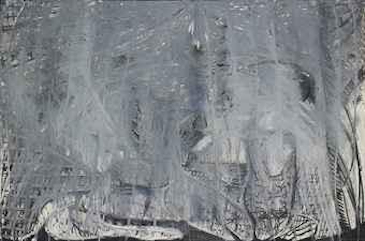 Grüne, Weisse und Dunkelgraue Striche (Green, White and Dark Grey Bars) by Thanos Tsingos
