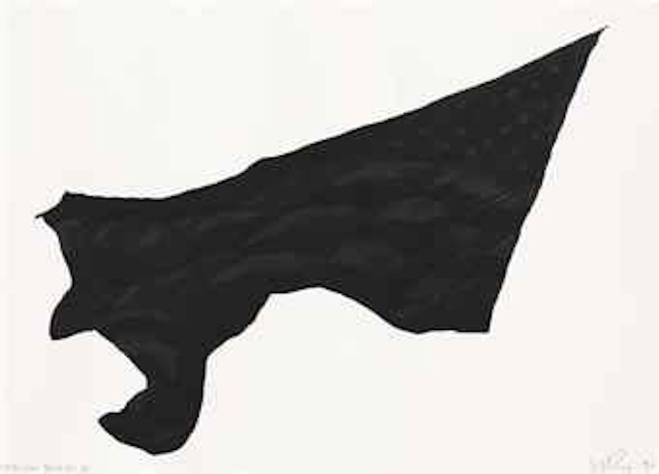 Study for Black Flag  6C by Robert Longo