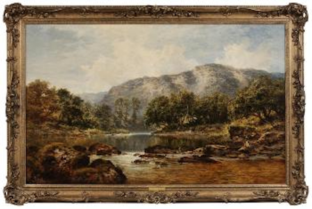 On the Lledr, North Wales by Benjamin Williams Leader