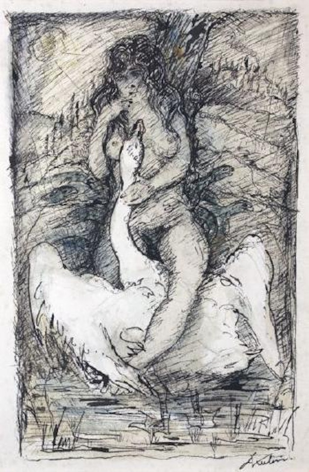 Leda und der schwan [Léda et le cygne] by Alfred Kubin