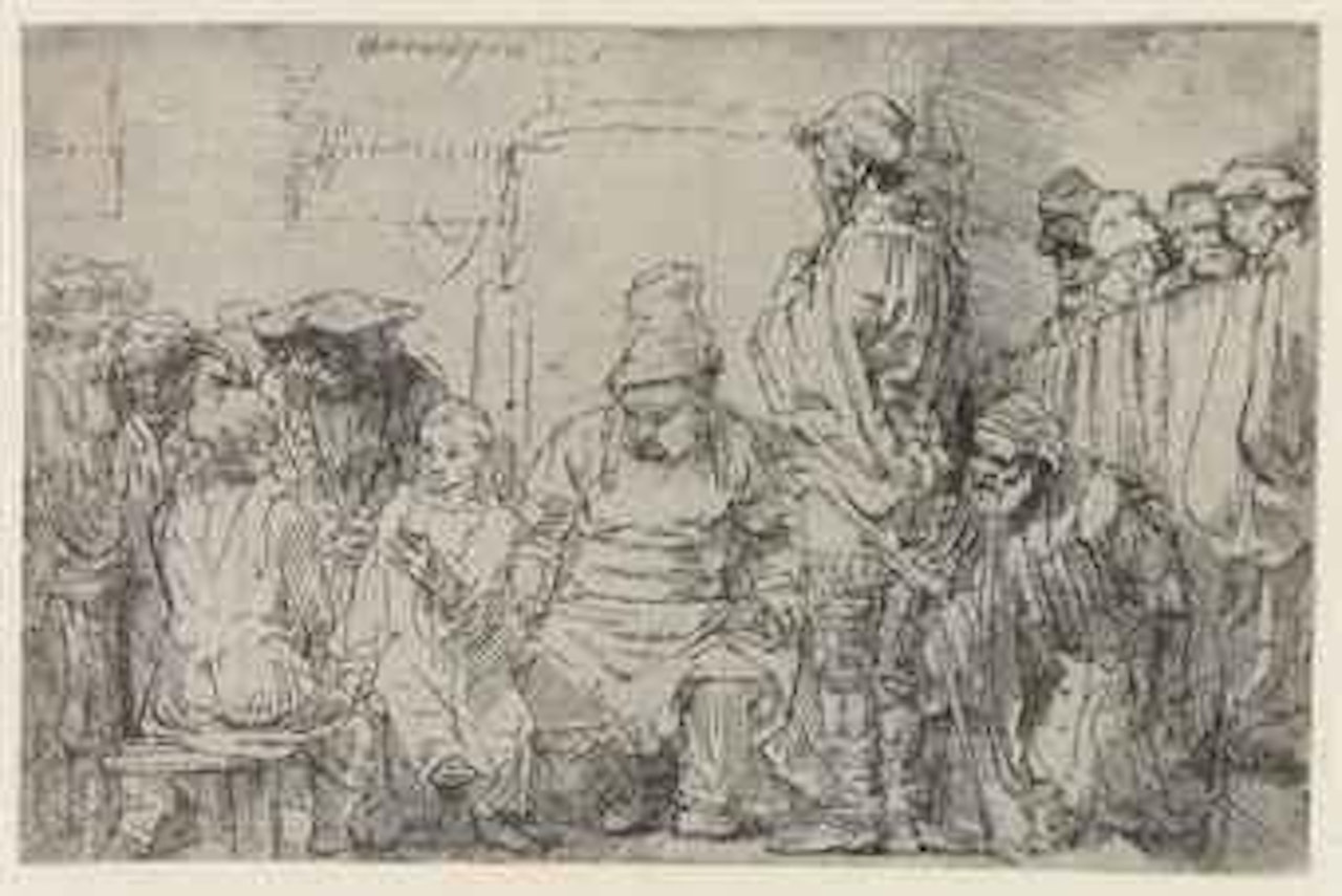 Christ seated disputing with the Doctors (B., Holl. 64; Hind 277) by Attributed to Rembrandt Harmensz van Rijn