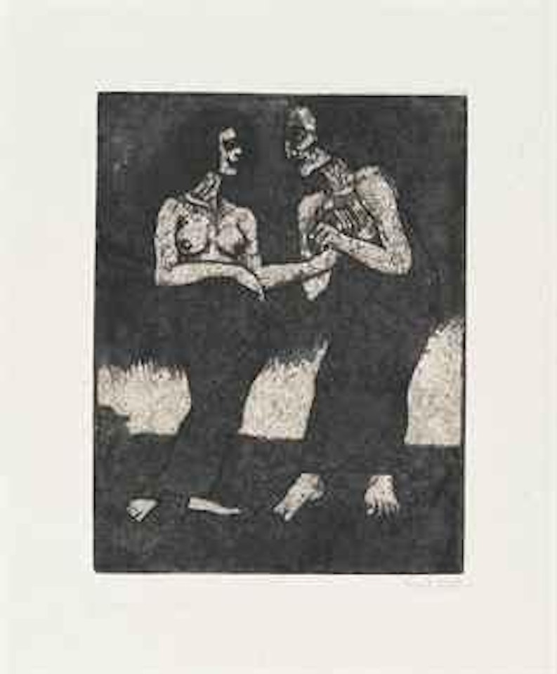 Mann und Mädchen (S.& M. 194) by Emil Nolde