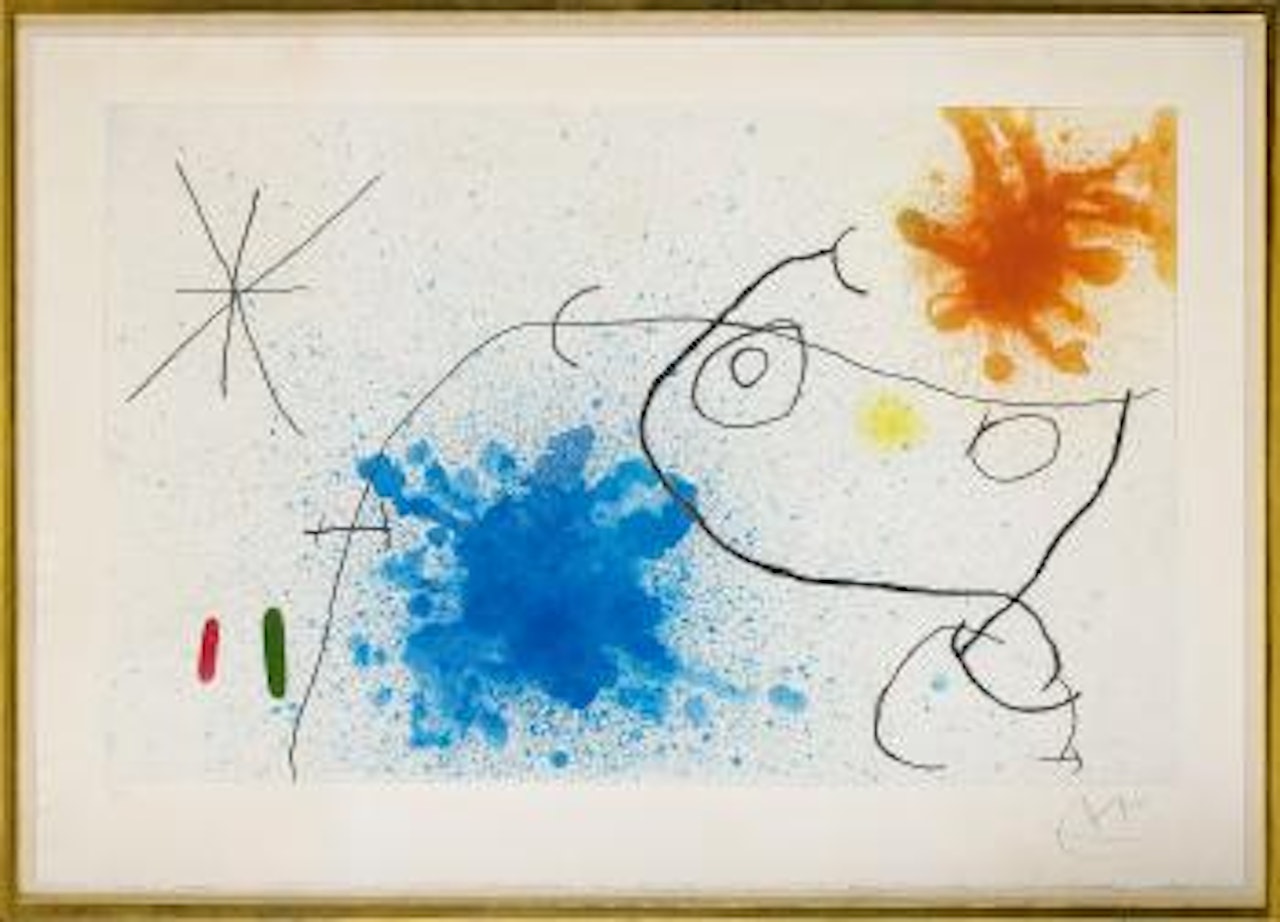La petite Fille devant la Mère by Joan Miró