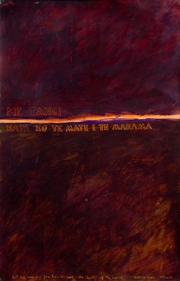 Let Us Weep - For His is Not The Death of the Moon by Ralph Hotere