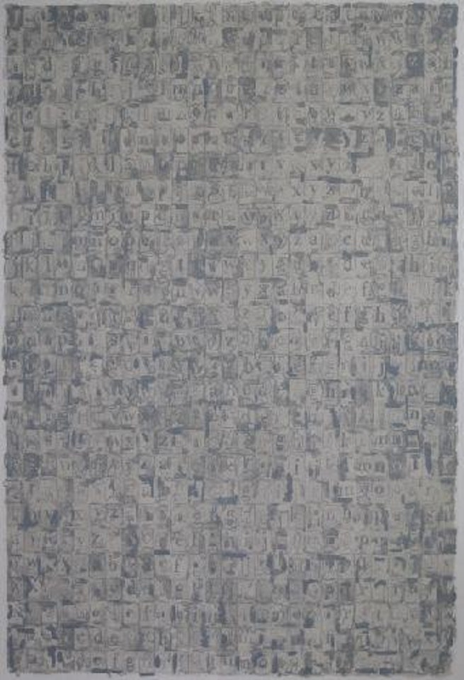 Gray Alphabets by Jasper Johns