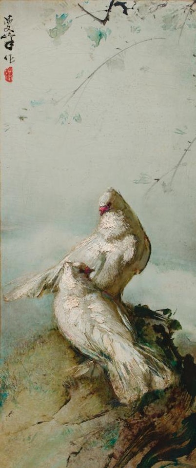 A Pair Of Doves by Lee Man Fong