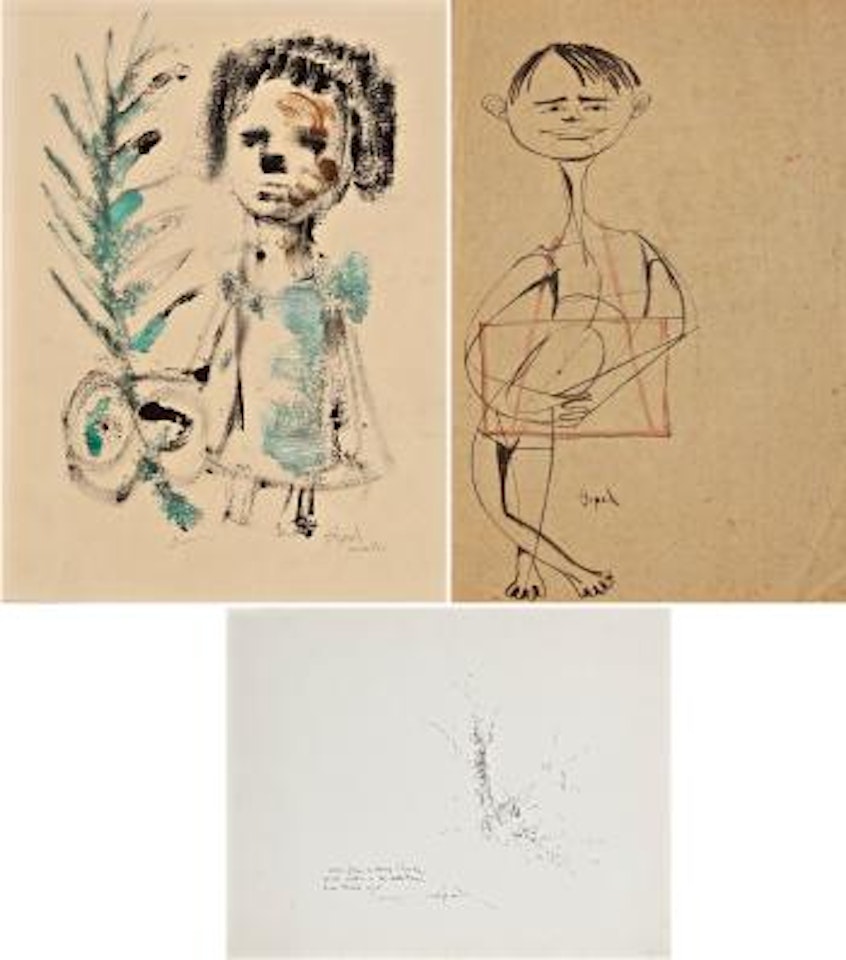La Niña (Girl). Vendedor (Seller). Composición (Composition) by Fernando Zobel de Ayala