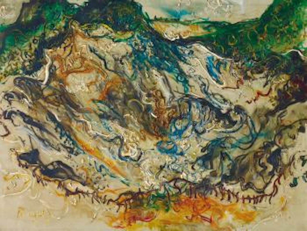 Tangkuban Perahu by Affandi