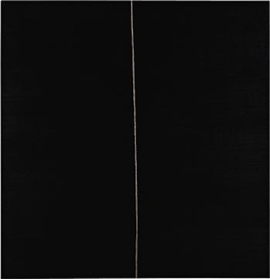 Agitated Vertical (Black) by Callum Innes