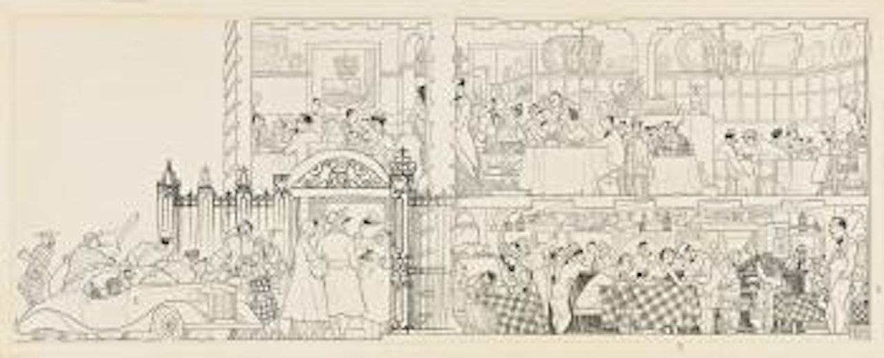 A Night At The '21' Club by Al Hirschfeld