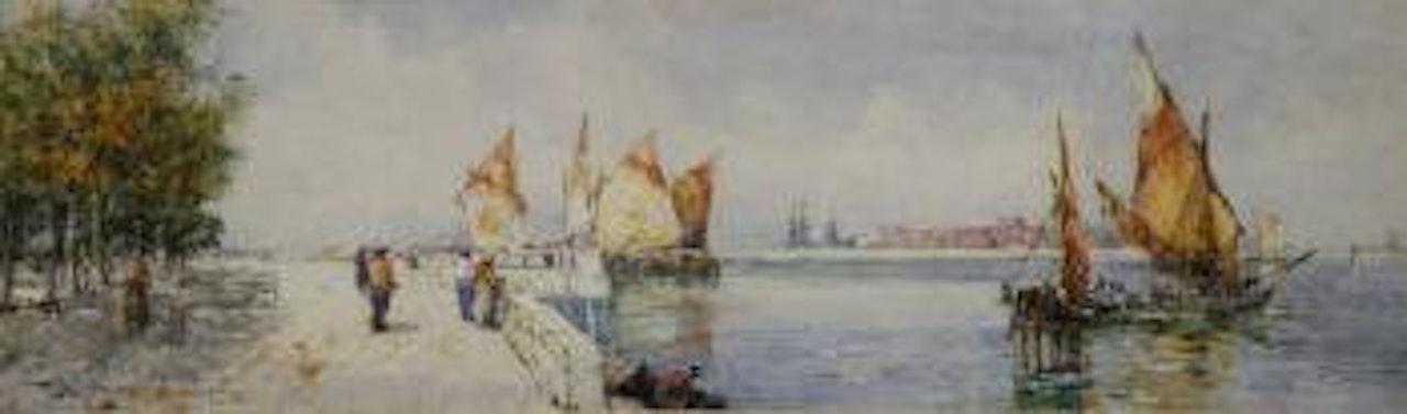 The Public Gardens, Venice by Thomas Bush Hardy