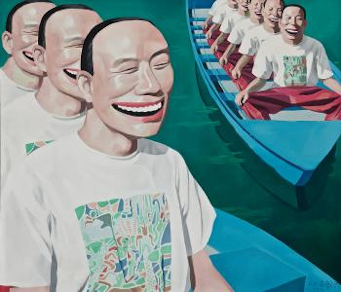 Boating by Yue Minjun