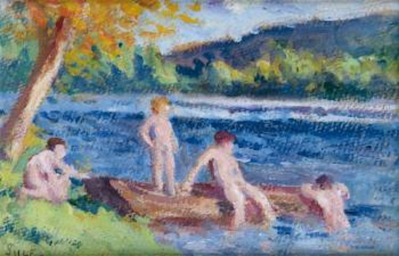 La baignade by Maximilien Luce