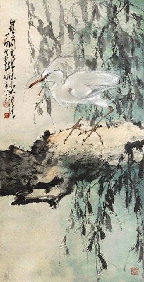 White Egret by Zhao Shao'ang