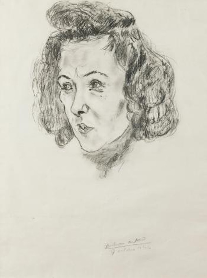 Portrait De Sima Feder by Antonin Artaud