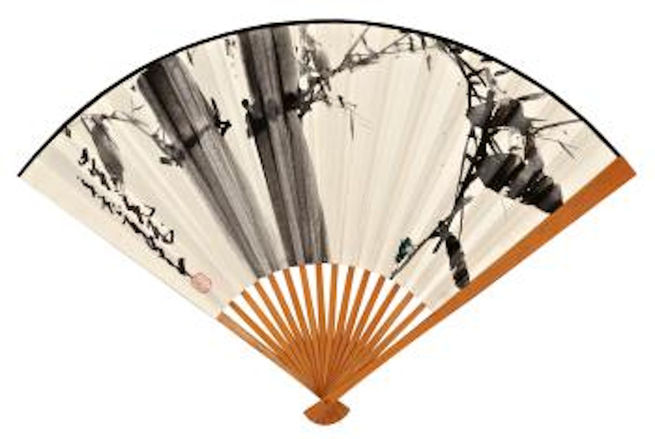 Bamboo; Poem In Xingshu by Zhao Shao'ang