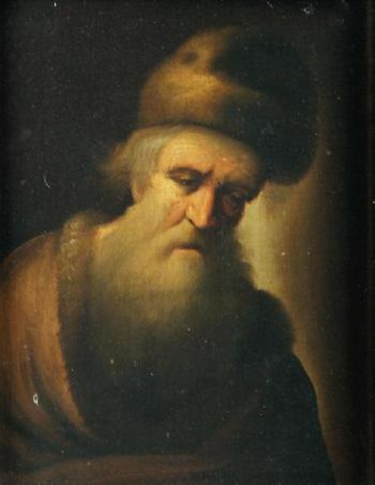 Portrait de vieillard au chapeau by Christian Wilhelm Ernst Dietrich