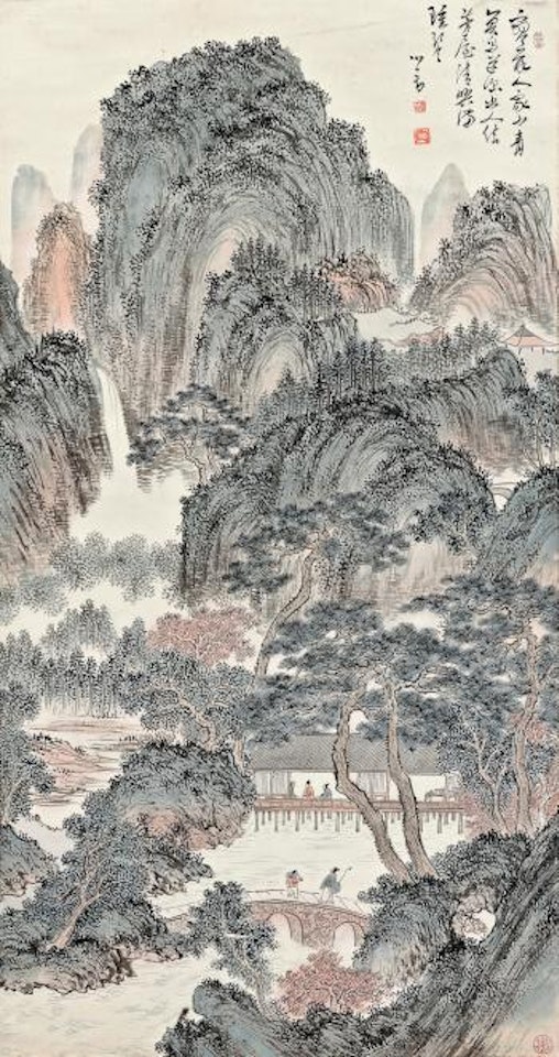 Hermitage In The Mountains by Pu Ru