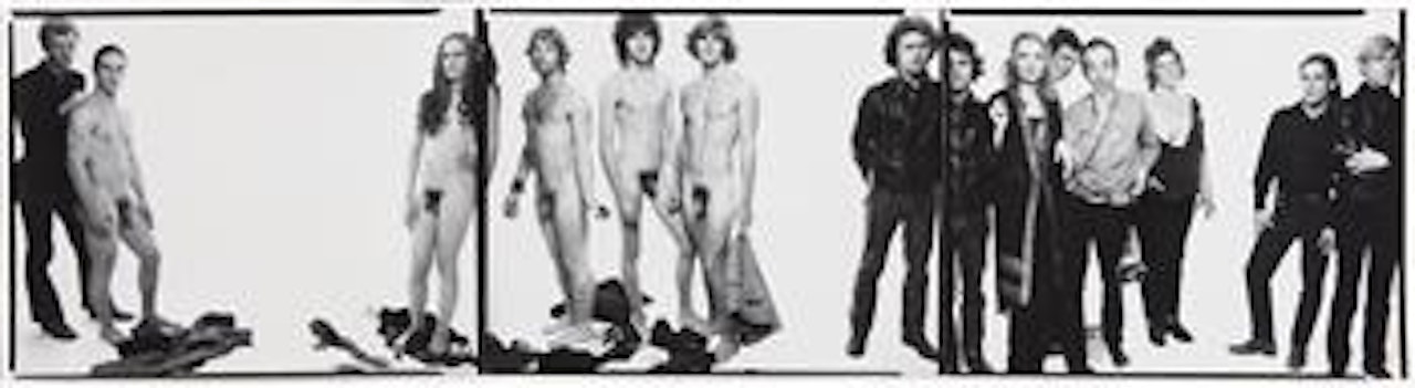 Andy Warhol and members of The Factory, New York, October 30, 1969 by Richard Avedon