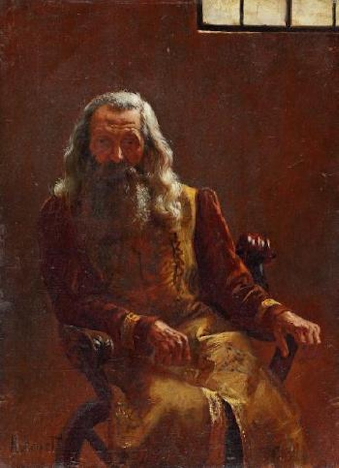Portrait d'un sage by Rudolf Ernst