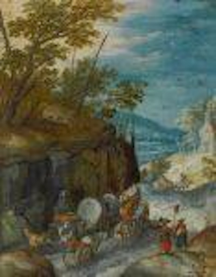 Landstraße mit Reisenden by Jan Brueghel the Younger
